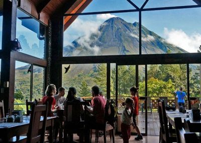 Arenal Observatory Lodge Restaurant View