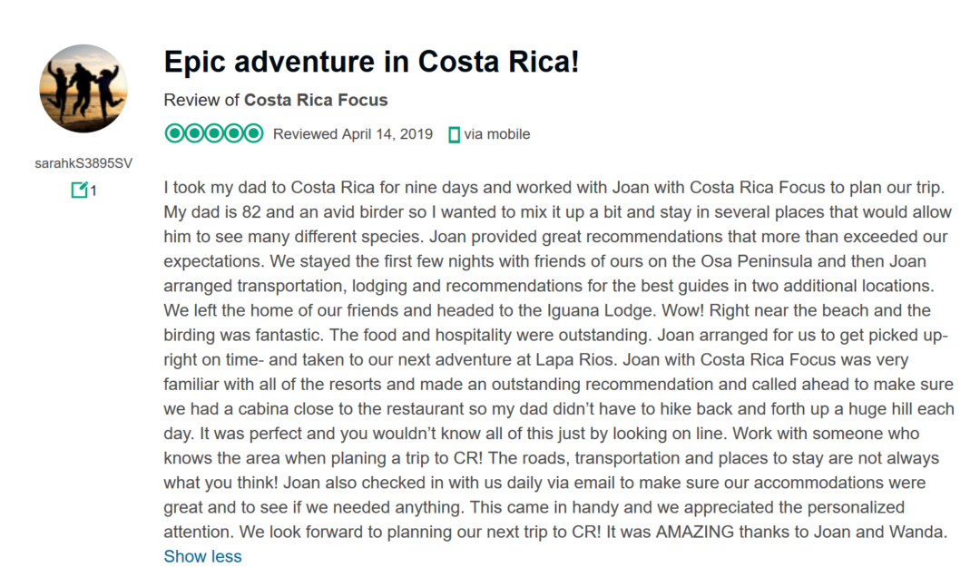 Costa Rica Highlights Bird Watching Tour [ 8 Day Birding Tour ]