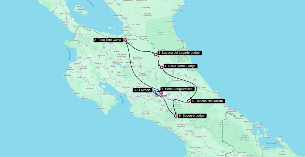 Photographer’s Journey Tour Map